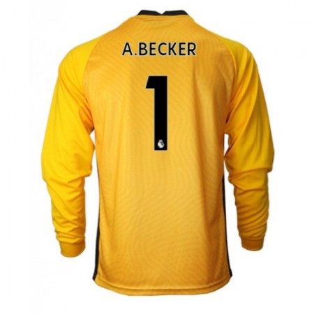 Fußballtrikots Liverpool A.Becker 1 Torwart Auswärts Trikotsatz 2020-2021 Langarm